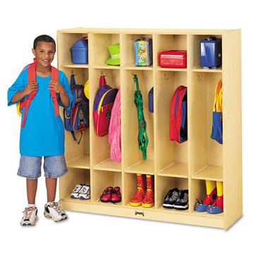 Jonti-Craft Coat Locker, 48w X 15d X 50-1-2h, White freeshipping - TVN Wholesale